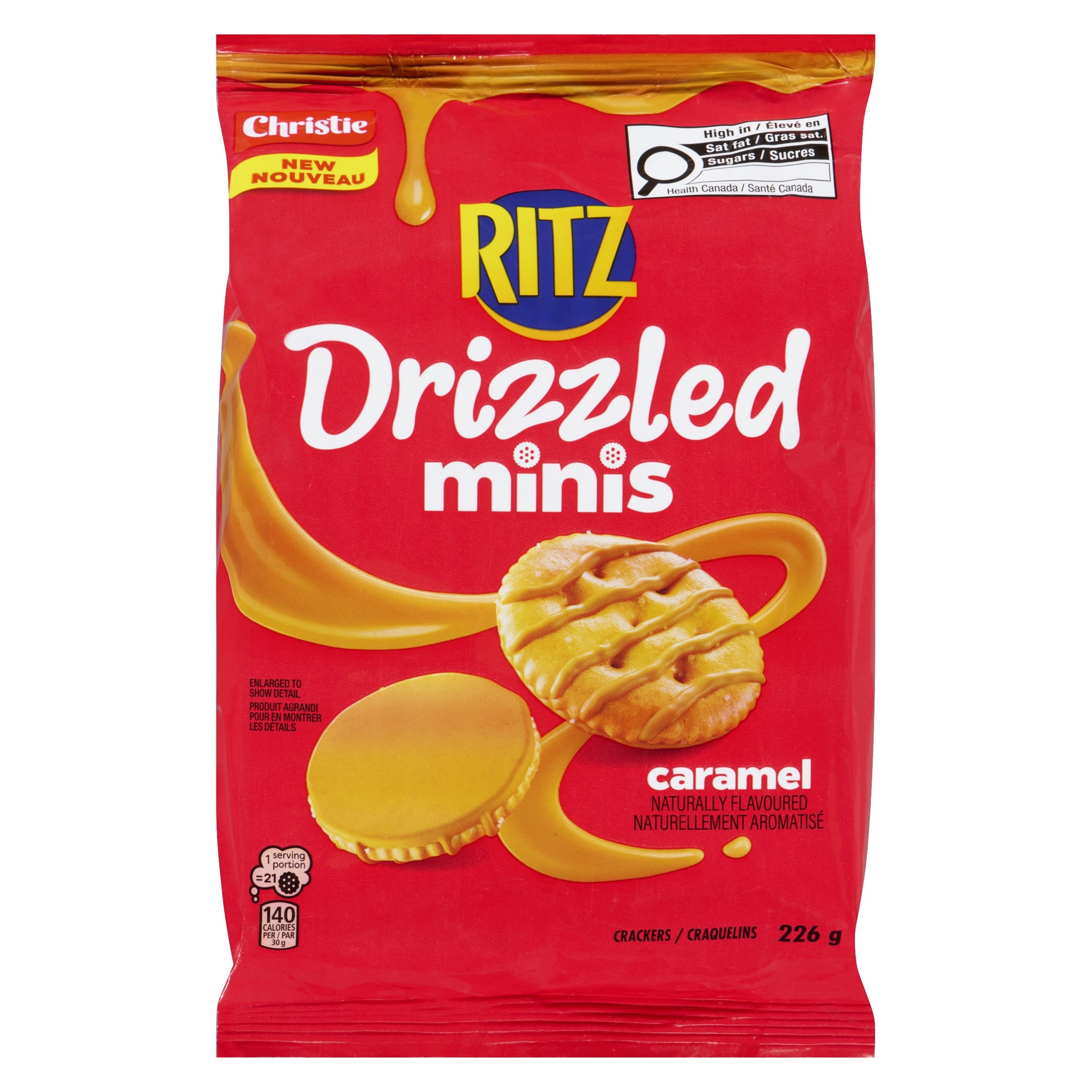 リッツパリ Christie - Ritz Crackers - Drizzled Minis Caramel 226g - IGA