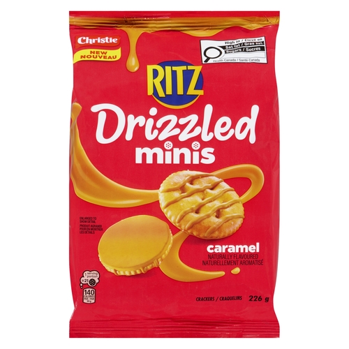 Christie - Ritz Crackers - Drizzled Minis Caramel 226g, 1 Each