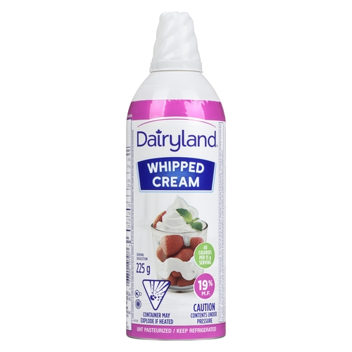 Dairyland - Whipped Cream - 19% m.f. 225g, 1 Each