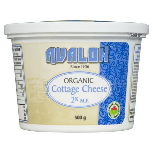 Avalon Dairy - Organic Cottage Cheese 2% m.f. 500g, 1 Each