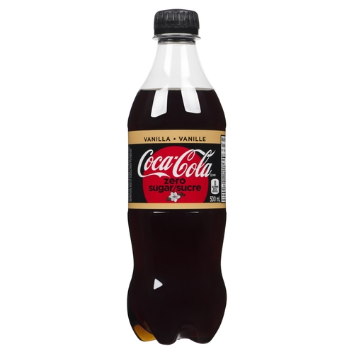 Coca-Cola Coke - Vanilla - Zero Sugar 500ml, 1 Each