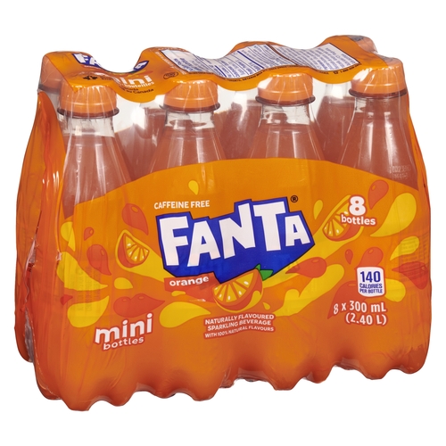 Fanta - Naturally Flavoured Sparkling Beverage - Orange 8/300ml