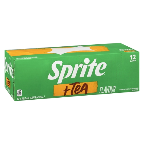 Sprite + Tea - Lemon-Lime and Tea Flavoured Soda 12/355ml