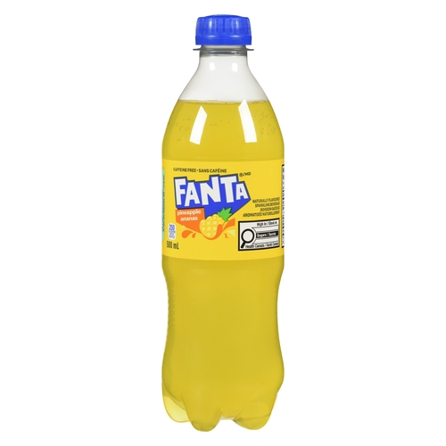 Fanta - Naturally Flavoured Sparkling Beverage - Pineapple 500ml
