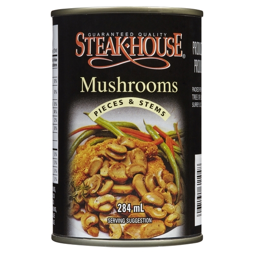 Steak House Mushrooms Pieces & Stems 284ml