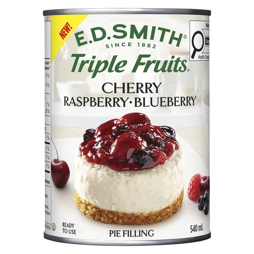 E.D.Smith - Triple Fruits Pie Filling - Cherry Raspberry Blueberry 540ml, 1 Each