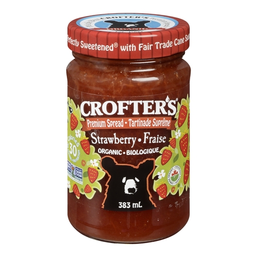 Crofter's - Organic Premium Spread - Strawberry 383ml, 1 Each