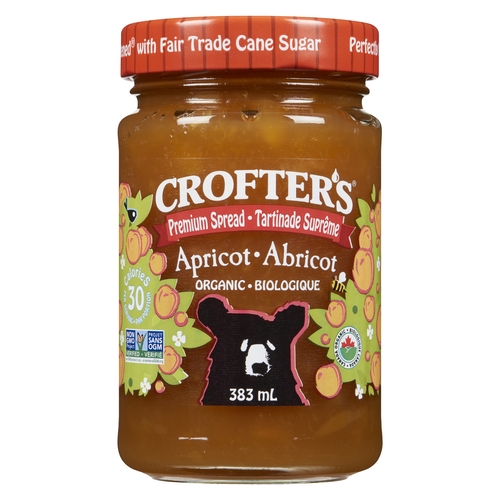 Crofter's - Organic Premium Spread - Apricot 383ml, 1 Each