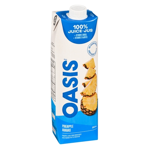 Oasis - 100% Juice - Pineapple 960ml, 1 Each