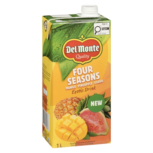 Del Monte - Four Seasons Exotic Drink - Mango Pineapple Guava 1l
