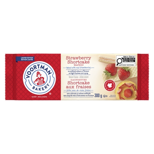 Voortman Bakery Wafers - Strawberry Shortcake Limited Edition 300g, 1 Each