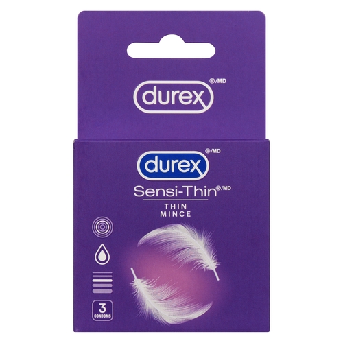 Durex - Sensi-Thin Ultra Fine Lubricated Condoms 3pk