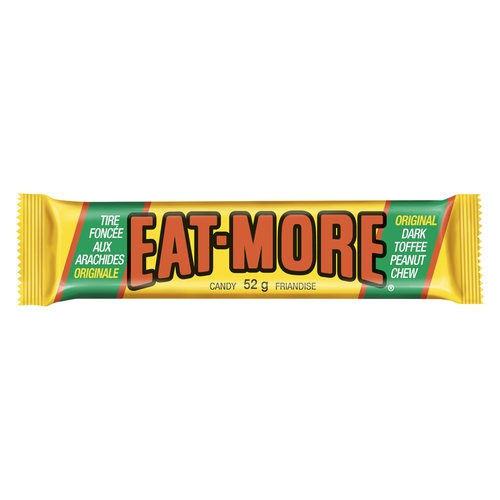 Eat-more Original Dark Toffee Peanut Chew 52g, 1 Each