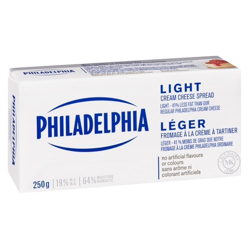 Philadelphia Cream Cheese - Light 250g, 1 Each