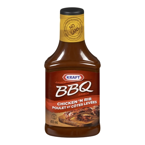 Kraft - BBQ Sauce - Chicken & Rib 455ml, 1 Each