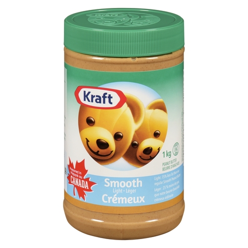 Kraft - Peanut Butter - Smooth Light 1kg, 1 Each