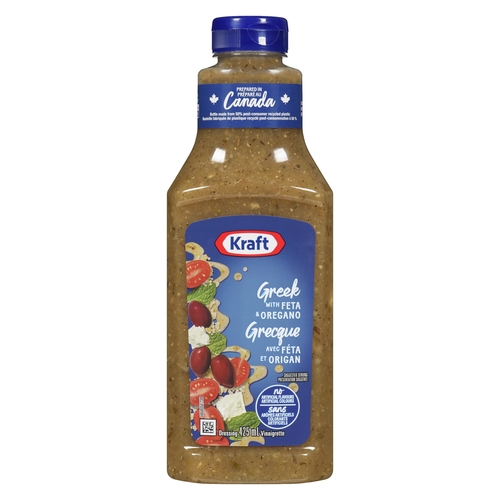 Kraft - Dressing - Greek Feta & Oregano 425ml, 1 Each