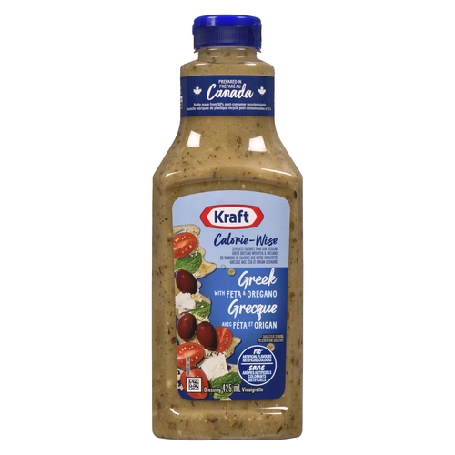 Kraft - Calorie Wise Dressing - Greek Feta Oregano 425ml, 1 Each