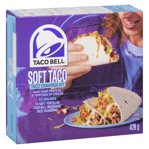 Taco Bell - Taco Cravings Kit - Soft Taco 420g, 1 Each