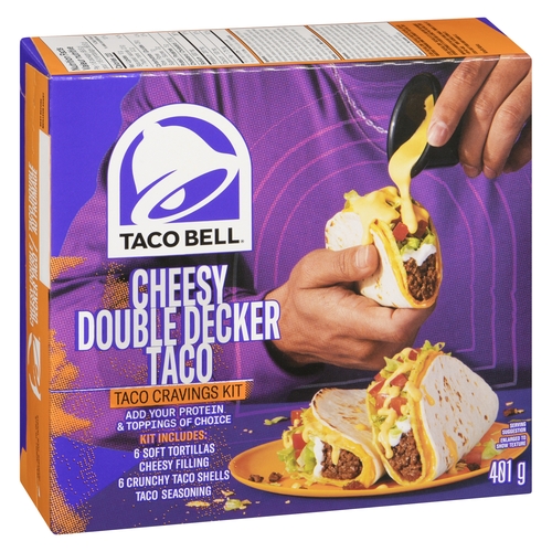 Taco Bell - Taco Cravings Kit - Cheesy Double Decker Taco 401g