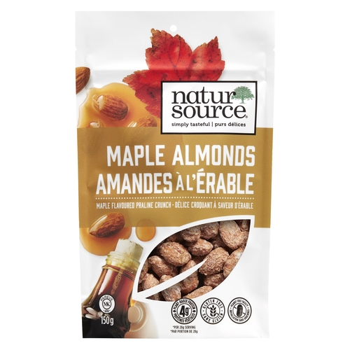 NaturSource - Almonds - Maple 150g, 1 Each