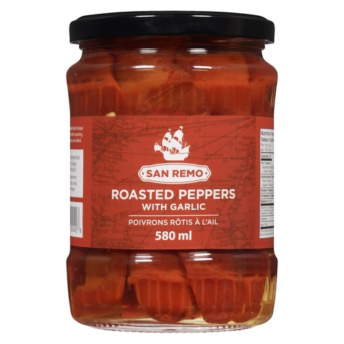 San Remo - Roasted Peppers with Garlic 580ml