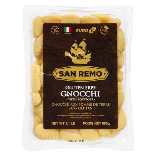 San Remo - Gluten Free Gnocchi (With Potatoes) 500g, 1 Each