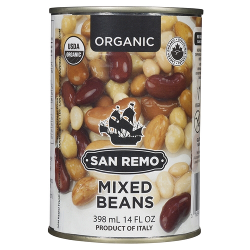 San Remo - Organic Mixed Beans 398ml, 1 Each