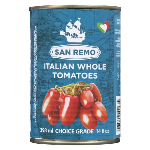 San Remo - Italian Whole Tomatoes 398ml, 1 Each