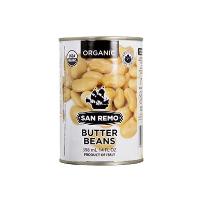 San Remo - Organic Butter Beans 398ml, 1 Each