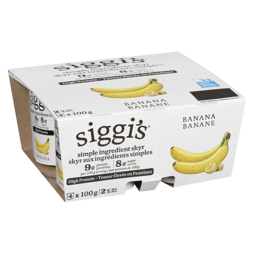 Siggi's - Simple Ingredient Skyr - High Protein - Banana 2% m.f. 4/100g