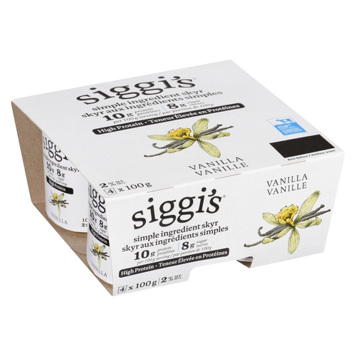 Siggi's - Simple Ingredient Skyr - High Protein - Vanilla 2% m.f. 4/100g