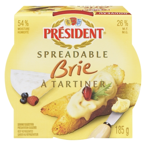 Président - Spreadable Brie Cheese 26% m.f. 185g
