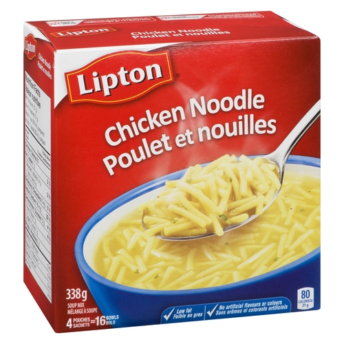 Lipton - Chicken Noodle Soup Mix 4pk, 1 Each