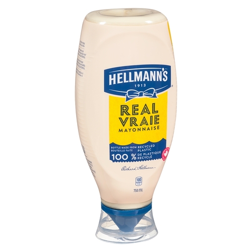 Hellmann's - Real Mayonnaise 750ml, 1 Each