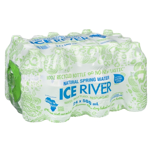 Ice River Green Bottle Co - Natural Spring Water 24/500ml, 1 Each