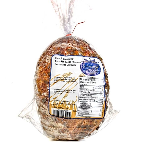 La Baguette - French Sourdough Pumpkin Seeds Bread 500g, 1 Each