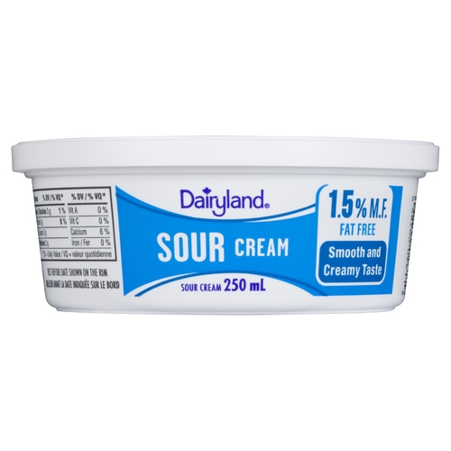 Dairyland - Sour Cream - Fat Free - 1.5% m.f. 250ml, 1 Each