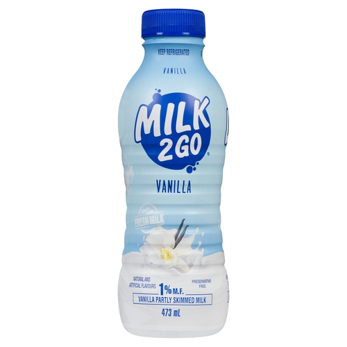 Dairyland - Milk 2 Go - Vanilla - 1% m.f. 473ml, 1 Each