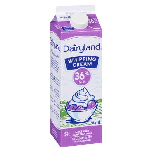 Dairyland - Whipping Cream - 36% m.f. 946ml, 1 Each