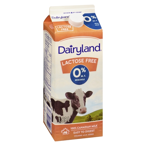 Dairyland - Trutaste Lactose Free Milk - Skim - 0% m.f. 1.89l, 1 Each