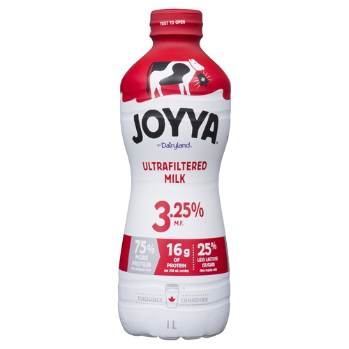 Joyya Dairyland - Ultrafiltered Milk - 3.25% m.f. 1l, 1 Each