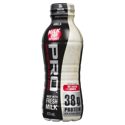 Dairyland - Milk 2 Go Sport Pro High Protein Milk Shake - Vanilla - 38g Protein 473ml, 1 Each