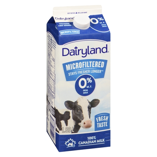 Dairyland - Microfiltered Milk - Skim - 0% m.f. 1.89l, 1 Each