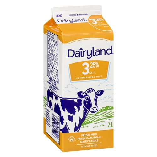 Dairyland - Milk - Homogenized - 3.25% m.f. 2l, 1 Each