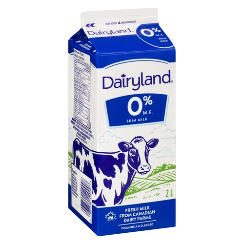 Dairyland - Milk - Skim - 0% m.f. 2l, 1 Each