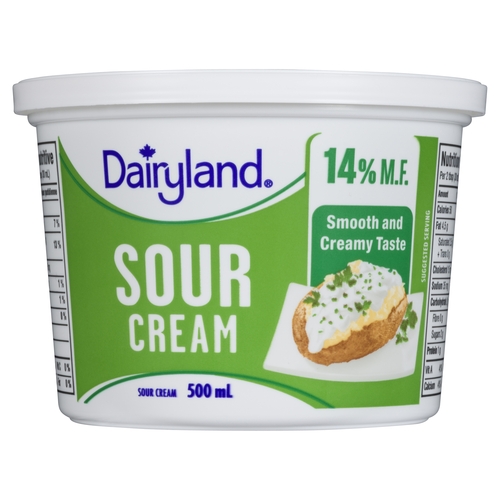 Dairyland - Sour Cream - 14% m.f. 500ml, 1 Each