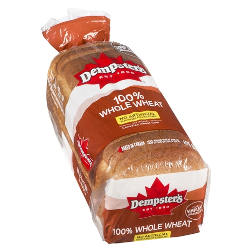 Dempster's - Bread - 100% Whole Wheat 675g, 1 Each