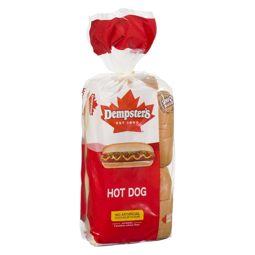 Dempster's - Buns - Hot Dog 12pk, 1 Each