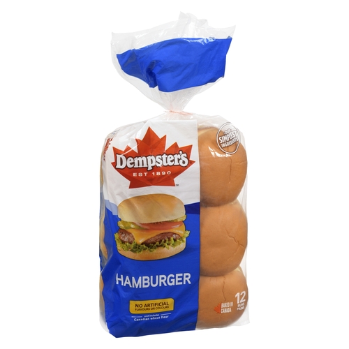 Dempster's - Buns - Hamburger 12pk, 1 Each